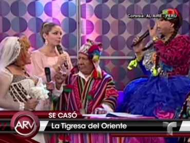 Tigresa del Oriente se casa con joven de 25 años durante programa de Tv