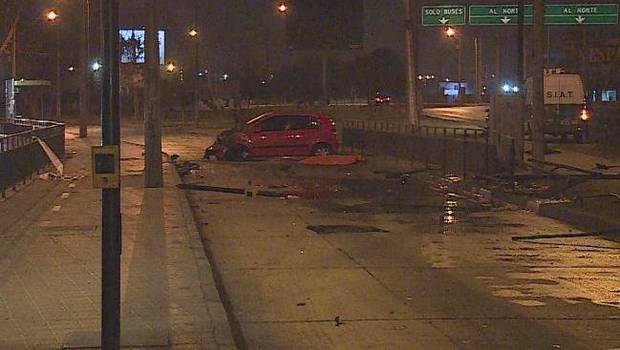 Un fallecido tras accidente de auto contra barrera de contención en Maipú