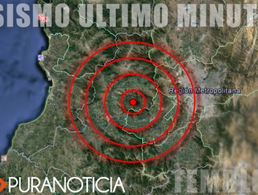 Sismo de menor intensidad se percibe en Zona Central