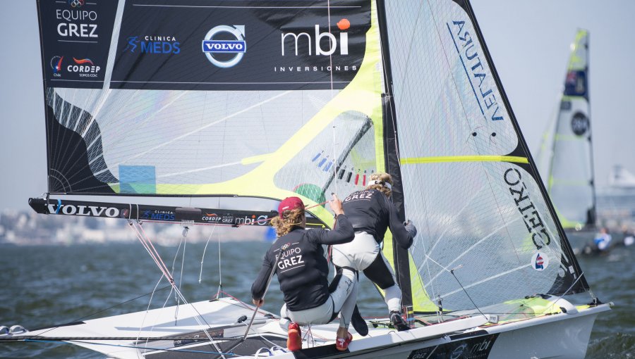 Equipo Grez debutó con 26º lugar en Campeonato Europeo de Veleros Olímpicos 49er