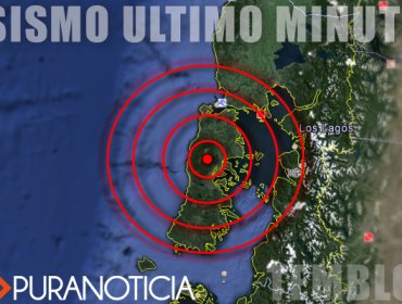 Sismo de mediana intensidad sacude a la isla grande de Chiloé