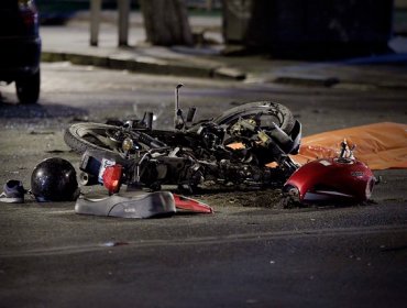 Motociclista muere tras accidente en Las Condes