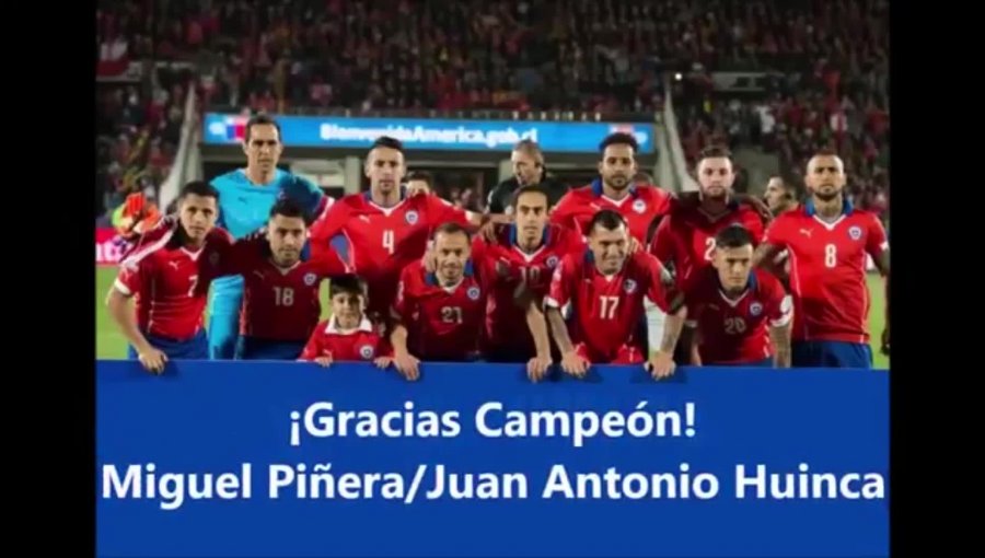 Video: El negro Piñera le canta en agradecimiento a la Selección Chilena