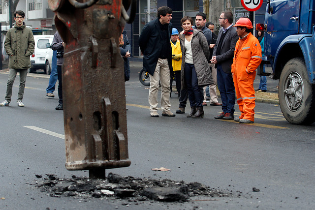 Inician segunda etapa de corredor de buses de Vicuña Mackenna