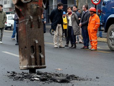 Inician segunda etapa de corredor de buses de Vicuña Mackenna