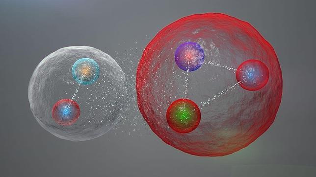 El CERN visualiza por primera vez partículas de pentaquarks