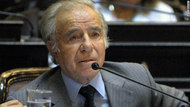 Prohíben al ex presidente Menem salir de Argentina por juicio AMIA