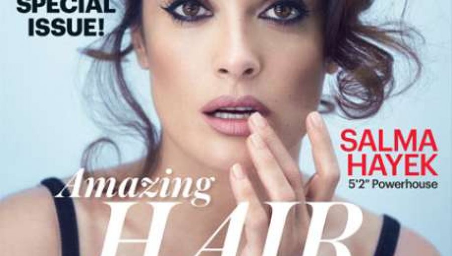 Salma Hayek hace sensual desnudo para revista Allure