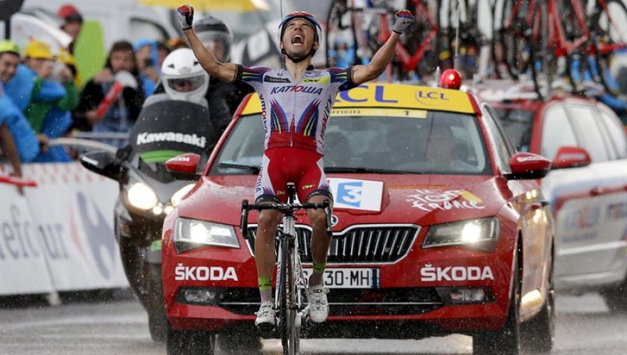 Tour de Francia: Rodríguez suma segunda victoria bajo la tormenta de Plateau de Beille