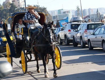 Viña del Mar: Carro Victoria se parte por la mitad y su ocupante queda atrapado