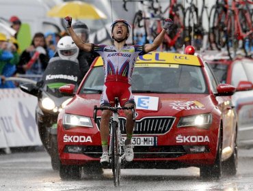 Tour de Francia: Rodríguez suma segunda victoria bajo la tormenta de Plateau de Beille