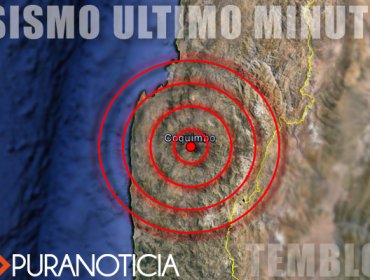 Sismo de mediana intensidad en región de Coquimbo