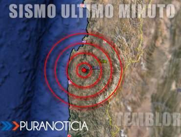 Sismo de 4,6 grados Richter se percibe en región de Coquimbo