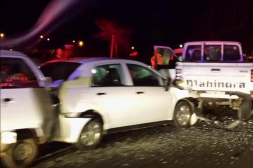 Viña del Mar: Colisión múltiple provocó alta congestión vehicular en sector Glorias Navales