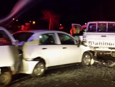 Viña del Mar: Colisión múltiple provocó alta congestión vehicular en sector Glorias Navales