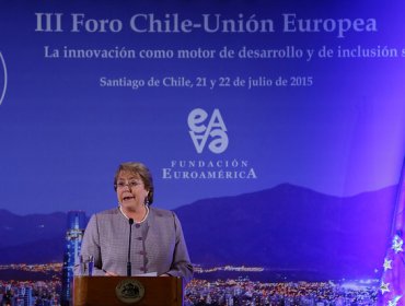 Bachelet apuesta por profundizar la innovación en relación de Chile y la UE