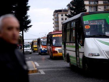 Paro de locomoción colectiva en Biobío afecta a 35 mil personas