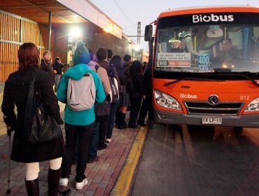 Sigue paro de conductores de transporte público entre Concepción, Coronel y Lota