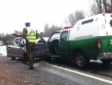 Tucapel: Niña muere en violenta colisión entre vehículo particular y patrulla de Carabineros