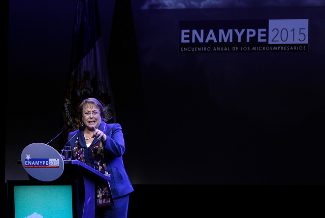 Presidenta Bachelet inauguró Enamype 2015 ofreciendo ser aliada de las pymes