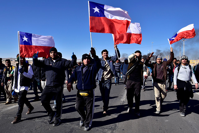 División Salvador de Codelco continúa cerrada y en manos de manifestantes