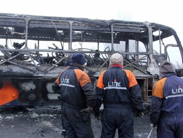 Fiscalía inicia investigación por quema de bus en Rancagua