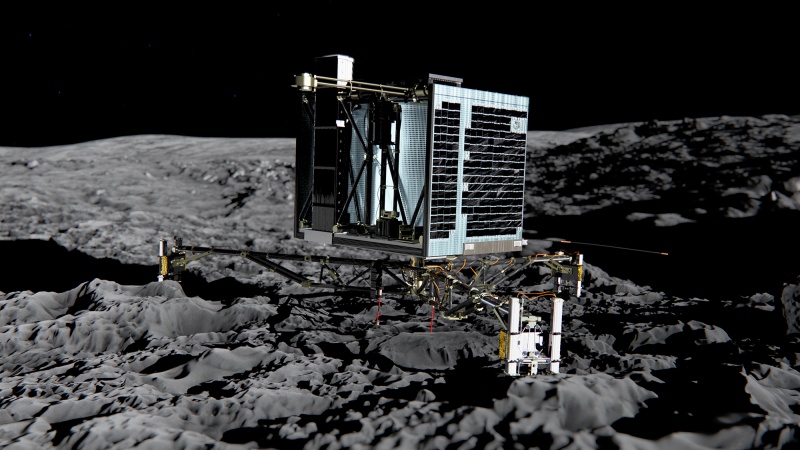 El módulo Philae encuentra compuestos orgánicos en el cometa 67P