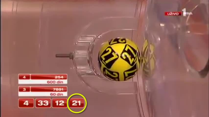 Video: “Falla técnica” anticipó un número en sorteo de lotería en Serbia