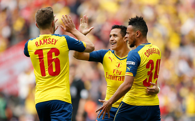 Alexis Sánchez felicita en Twitter a su equipo tras obtener la Community Shield