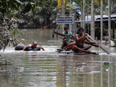 Al menos 45 muertos y 200.000 damnificados por las inundaciones en Birmania