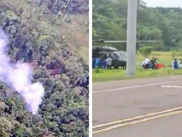 Mueren 16 policías colombianos al caer helicóptero en operación contra banda