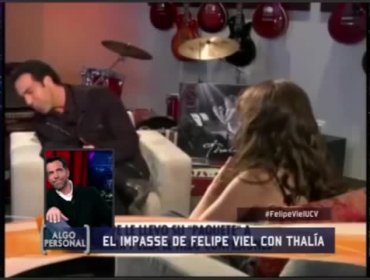 Video: La obsesión de Thalía por el “paquete” de Felipe Viel