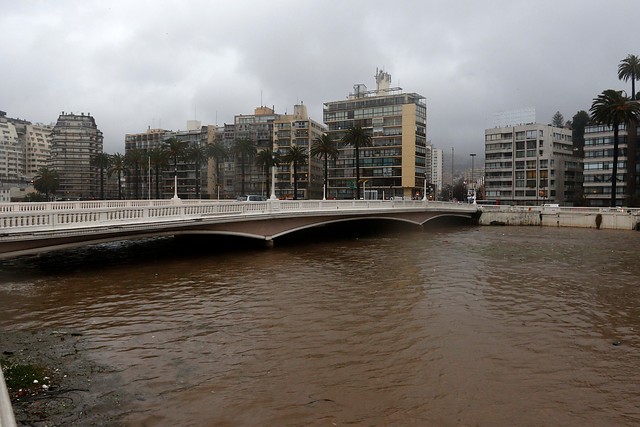 Viña del Mar: Aumenta la preocupación por la crecida del Marga Marga