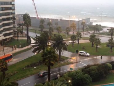 Video: Así se vive el temporal en Concón, Viña del Mar y Valparaíso