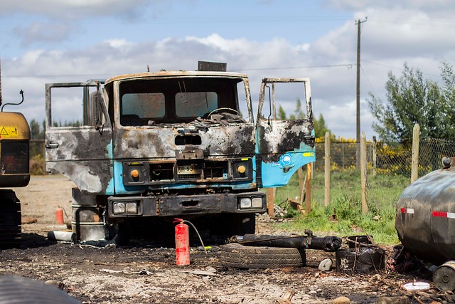 Camioneros ante ley de seguridad por atentado incendiario en araucania: “sólo sirve si se detiene a terroristas”