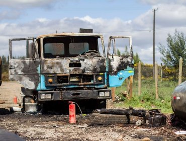 Camioneros ante ley de seguridad por atentado incendiario en araucania: “sólo sirve si se detiene a terroristas”