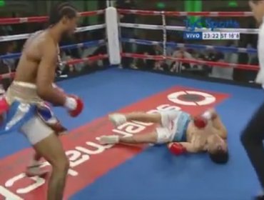 Video: Boxeador argentino simula descaradamente un knockout sin recibir golpes