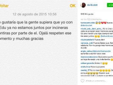 Daniela Colett terminó su relación con Eduardo Vargas por mentiroso