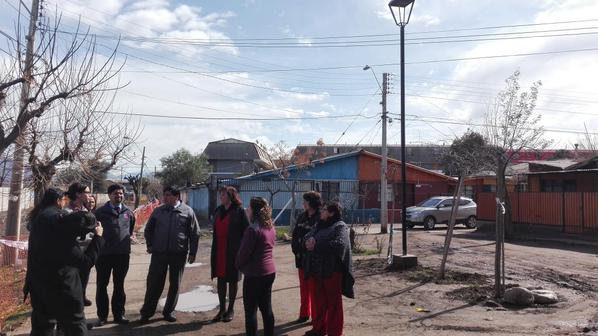 Los Andes: Fiscalizan instalación de luminarias en Alonso de Ercilla