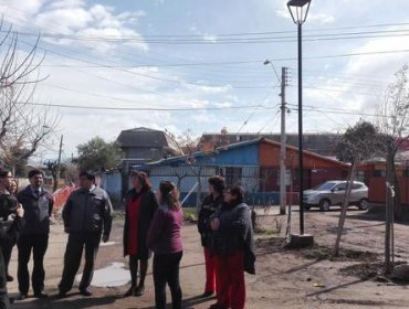 Los Andes: Fiscalizan instalación de luminarias en Alonso de Ercilla