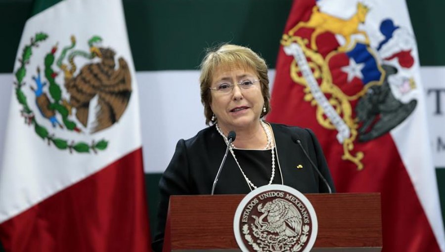 Bachelet destaca el alto nivel de las relaciones entre Chile y México