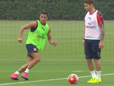 Video: Alexis volvió más sutil que nunca a los entrenamientos del Arsenal