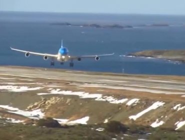 Video: Increíbles imágenes de aterrizaje con viento cruzado en aeropuerto de Ushuaia