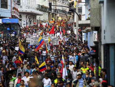 Altercados y heridos cierran jornada de protesta contra Gobierno de Ecuador