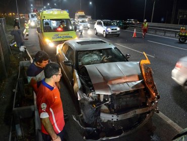 Joven fallece al salir eyectado tras choque contra barrera en Lo Espejo