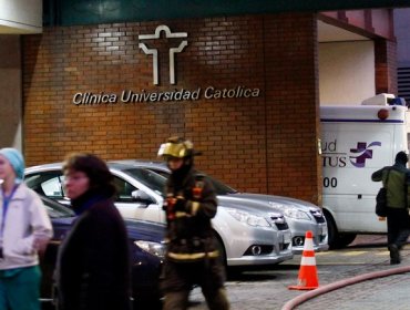 Incendio se registró en el Hospital Clínico de la Universidad Católica