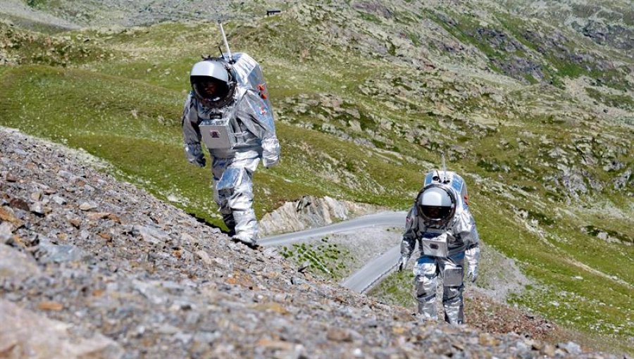 Una misión tripulada a Marte en un glaciar alpino a 2.700 metros de altura