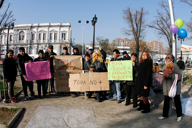 Comerciantes callejeros protestan contra Alcaldesa Tohá