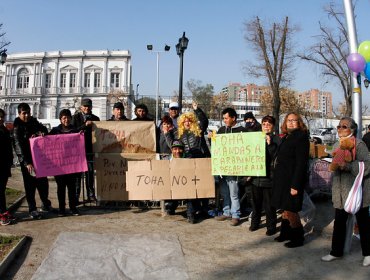 Comerciantes callejeros protestan contra Alcaldesa Tohá