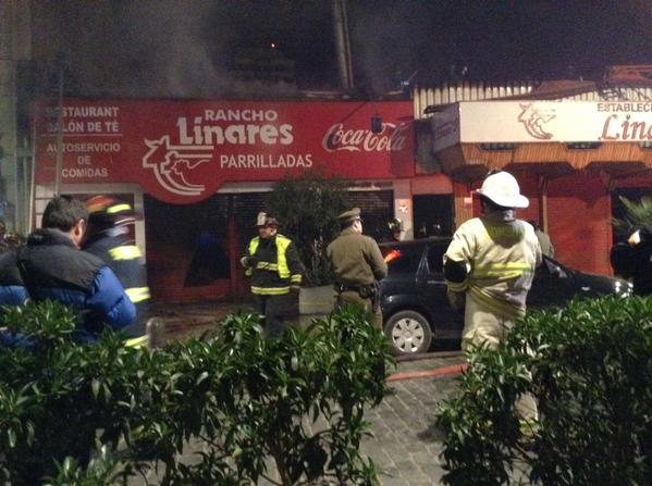 Incendio consume conocido restaurante de Viña del Mar